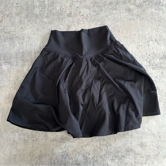 Buffbunny Collection Dresses & Skirts - BuffBunny Elegant Black Skater Skort